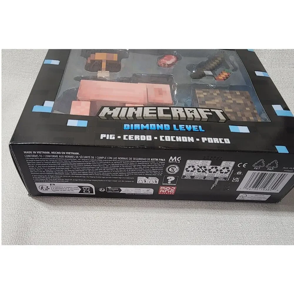 Minecraft diamond level Pig, Cerdo, Cochon, Porco